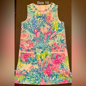 Girls Size 10 NWOT Lilly Pulitzer Coral Bay dress